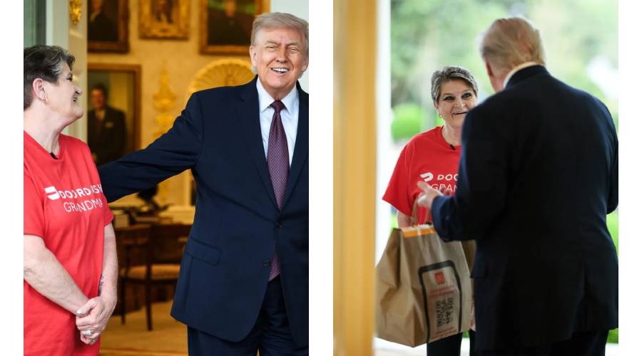 «دليفري» في البيت الأبيض.. ما القصة؟ (فيديو)